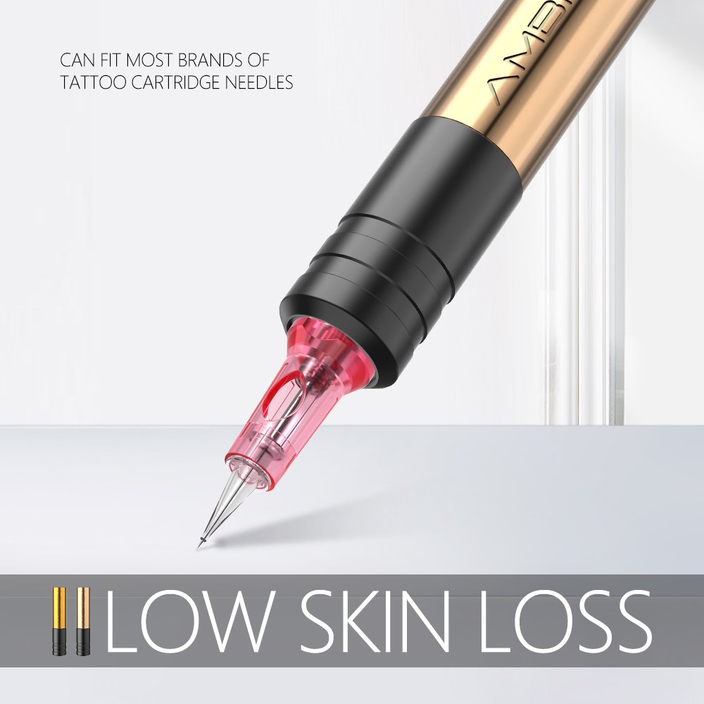 Ambition Tiny 3.5mm Stroke Permanent Makeup RCA Eyeliner Scalp Eyebrows Lips Tools Rotary Tattoo Machine Pen