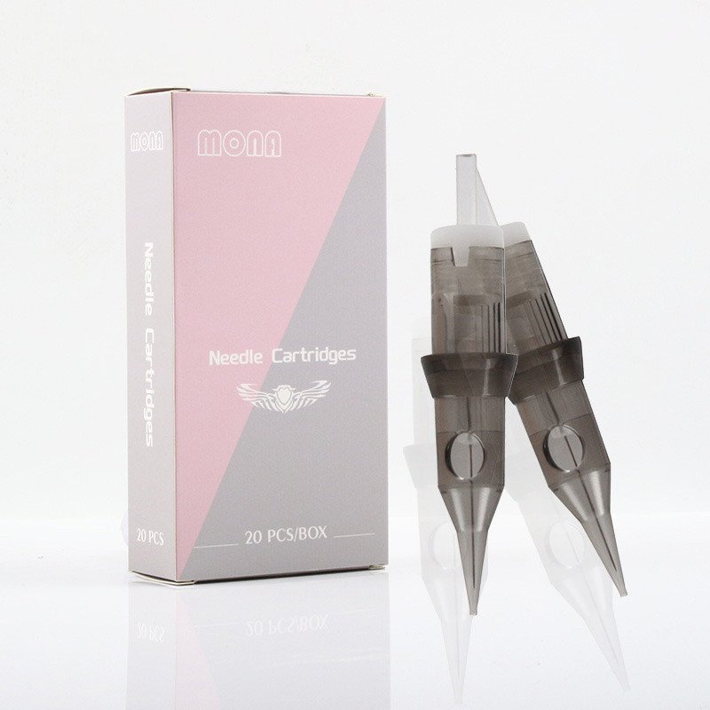 20pcs/pack Tattoo Cartridges Needles 0.30MM Round Liner PMU Needles Standard Disposable Tattoo Pin Permanent Makeup Needles Mona