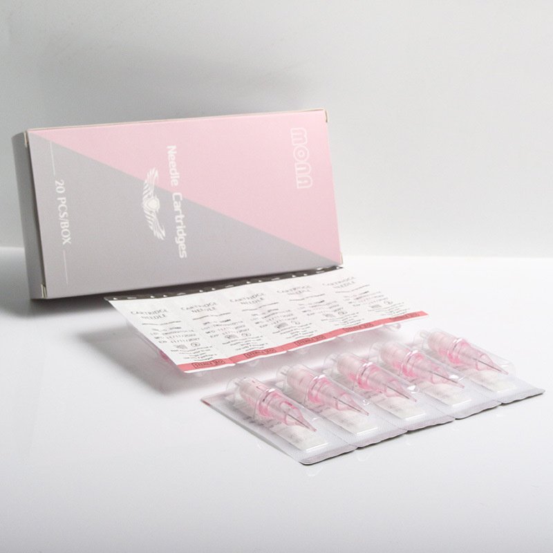 20pcs/pack Tattoo Cartridges Needles 0.30MM Round Liner PMU Needles Standard Disposable Tattoo Pin Permanent Makeup Needles Mona