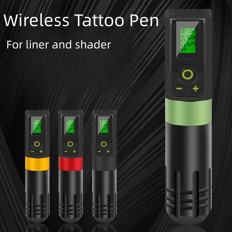 Battery Tattoo Pen Set 3.5mm Stroke Eyebrow Skin Beauty Ink Transfer Paper Pedal Needle Cartridge Tattoo Kit