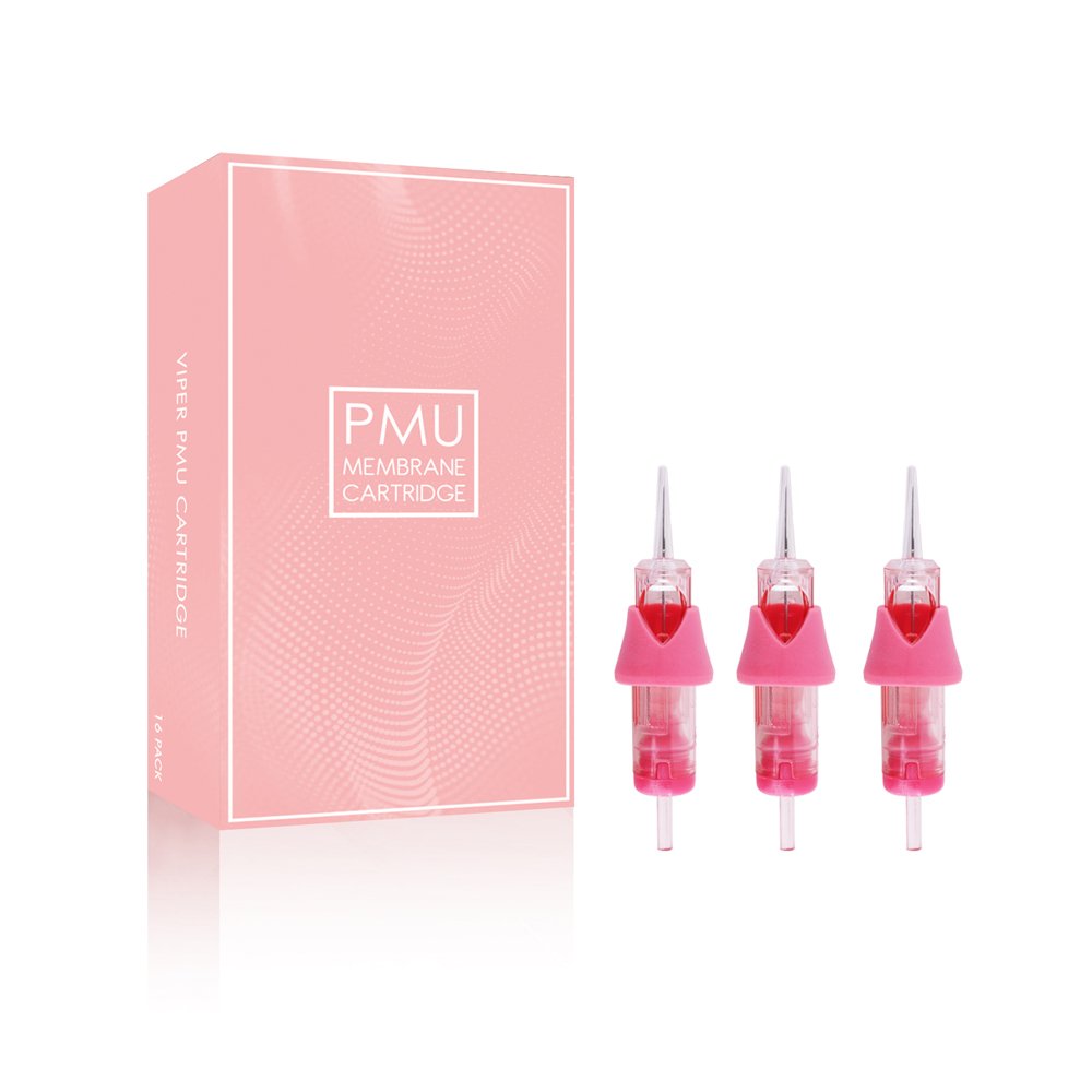 CE certificate Manufacture VIPER PMU Pink Membrane Cartridge Needle with Finger Ledge