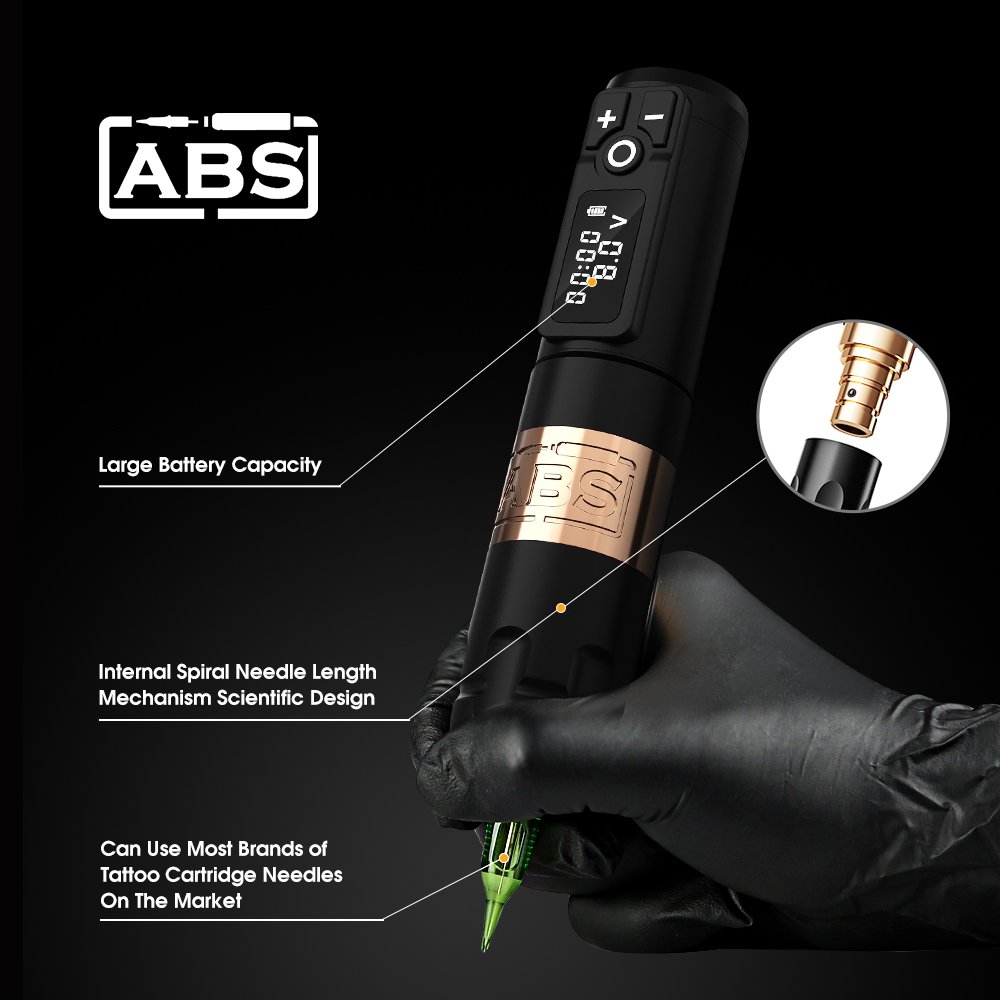 ABS Soldier 2400mAh Digital Battery Electric Rotary Tattoo Pen Gun Professional Wireless Tattoo Machine for Artist Body Art