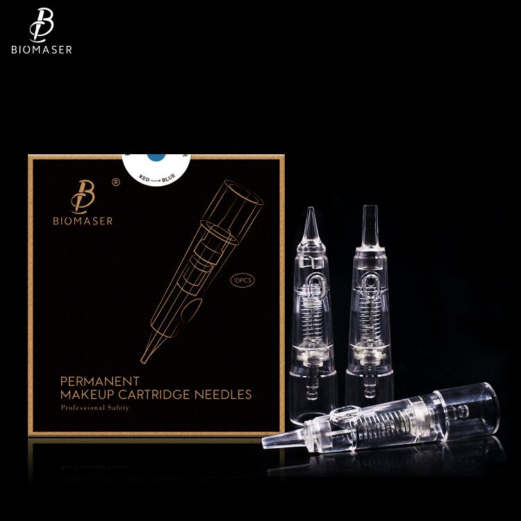 biomaser sterilized eyebrow tattoo needle tattoo needles professional tattoo disposable supplies agujas de cartuchos