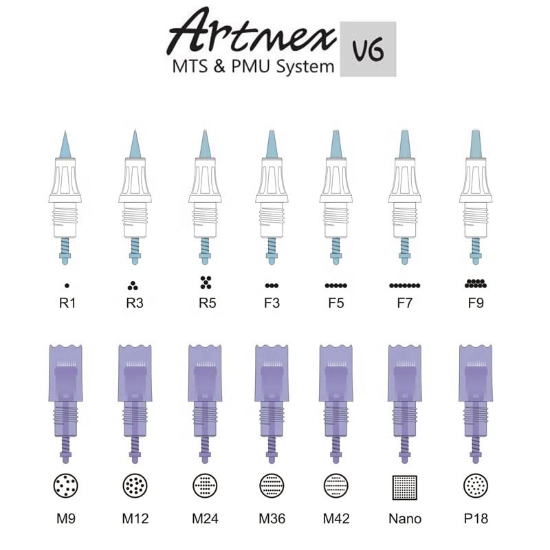 Wireless PMU MTS Permanent Makeup Machine Tattoo Gun Microblading Tool kit Electric lip Plumper Derma pen micro needle cartridge