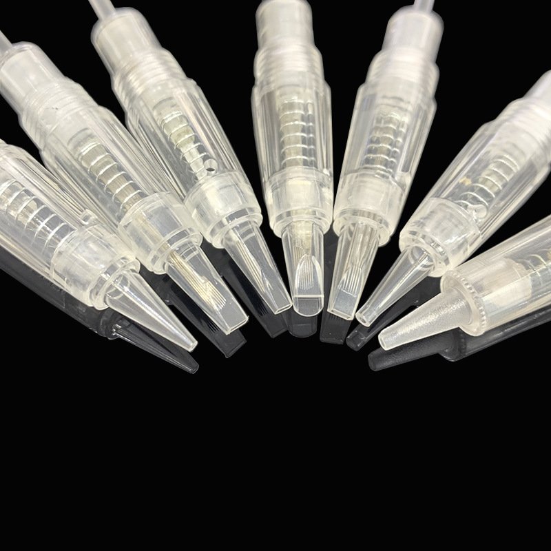 Bolin Spiral Cartridge Needle Transparent Color Eyebrow Tattoo Needles