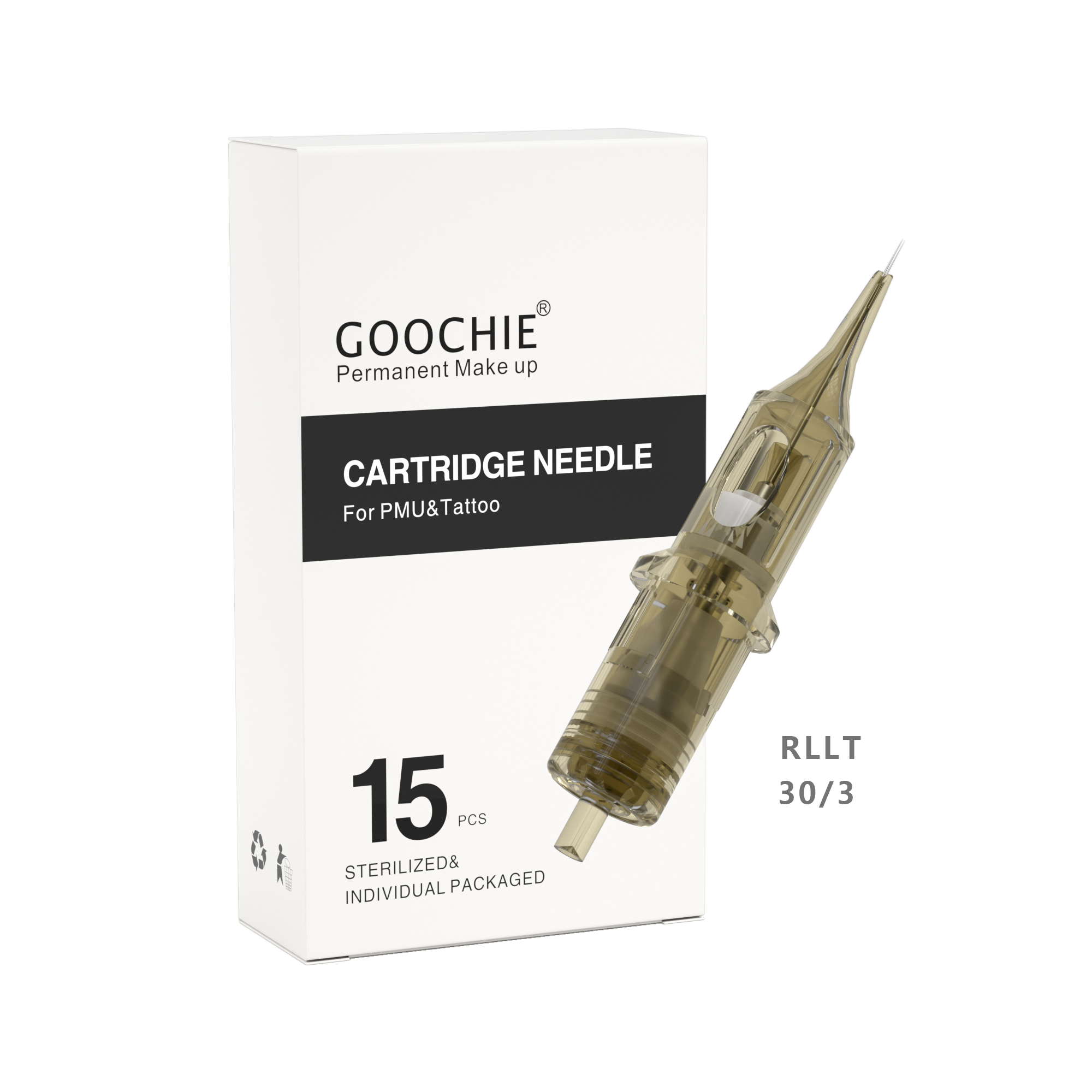 15Pcs Tattoo Cartridge Goochie Twilight Disposable universal needles Permanent Makeup