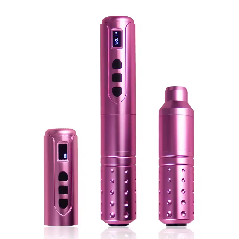 Electric Tattoo PMU Machine with Wired 2 Batteries for Permanent Makeup