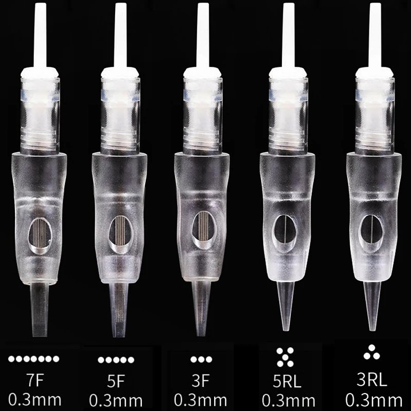 Disposable Screw Permanent Makeup Machine Cartridge Needles With Membrane For Tattoo Machine