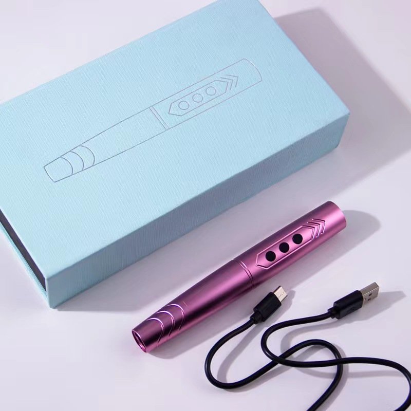 2 Batteries Wireless Micropigmentation Machine Semi Permanent Makeup Machine Tattoo Machine Microblading Kit For Starter