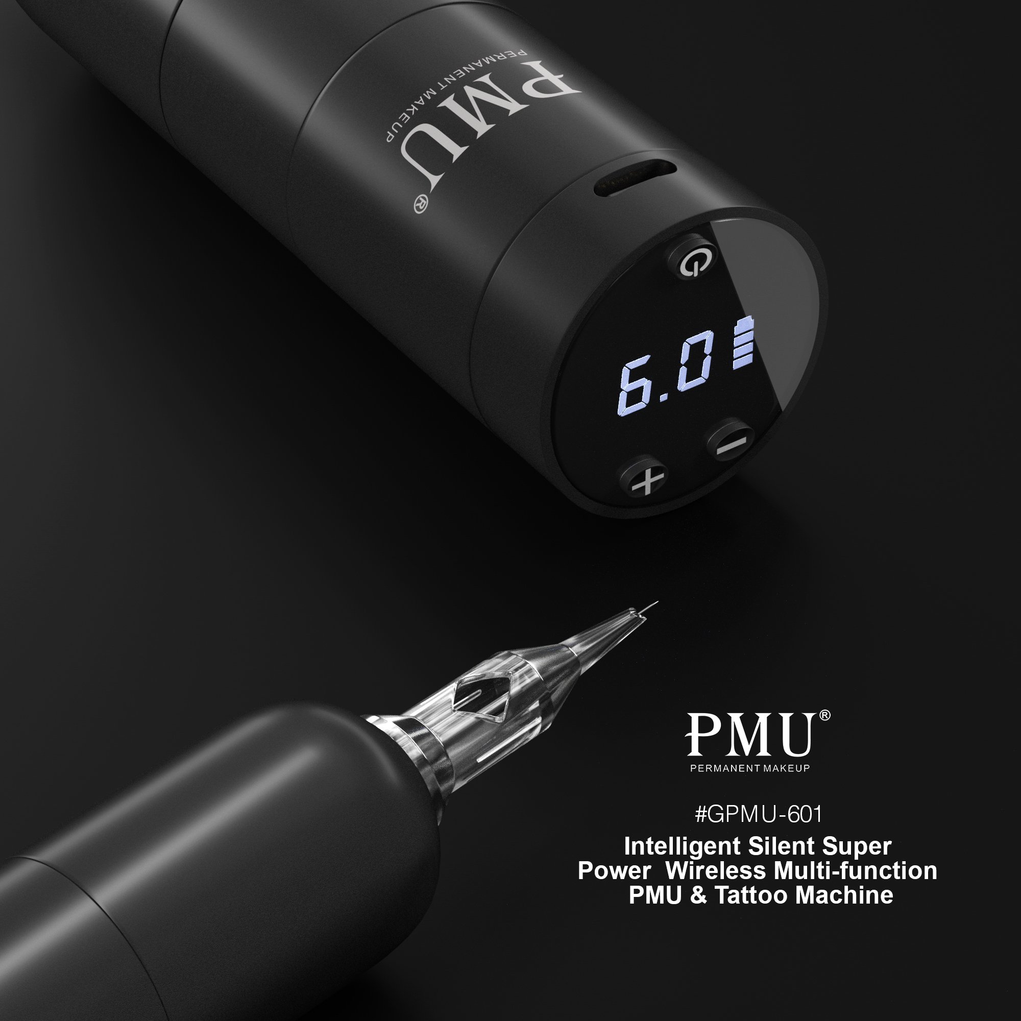 Powerful GPMU 601 Model 3.5mm Needle Stroke PMU Tattoo Pen Eyebrow Lip Microblading PMU Machine For Permanent Makeup