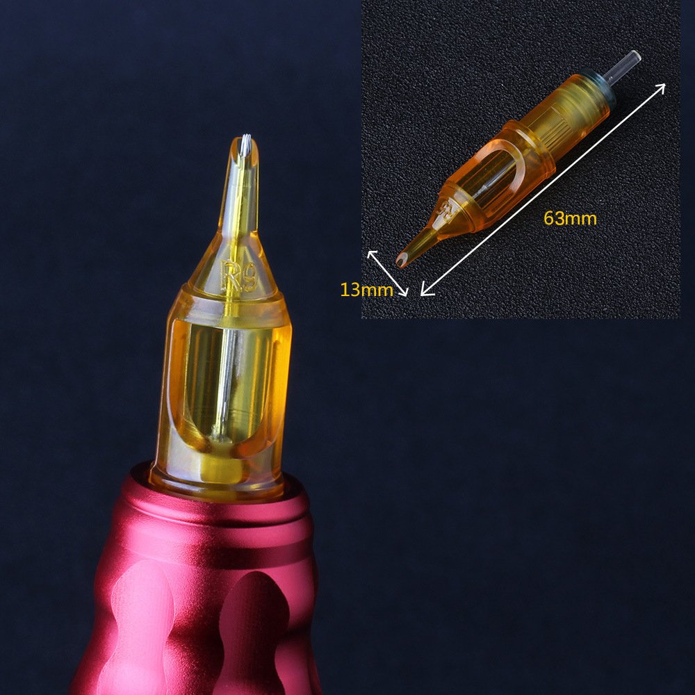 Hadiyah 20Pcs/box Yellow Dragonfly Tattoo Cartridge Needle RL RM RS M1 For Tattoo Machine Pen Permanent Makeup Eyebrow Beauty