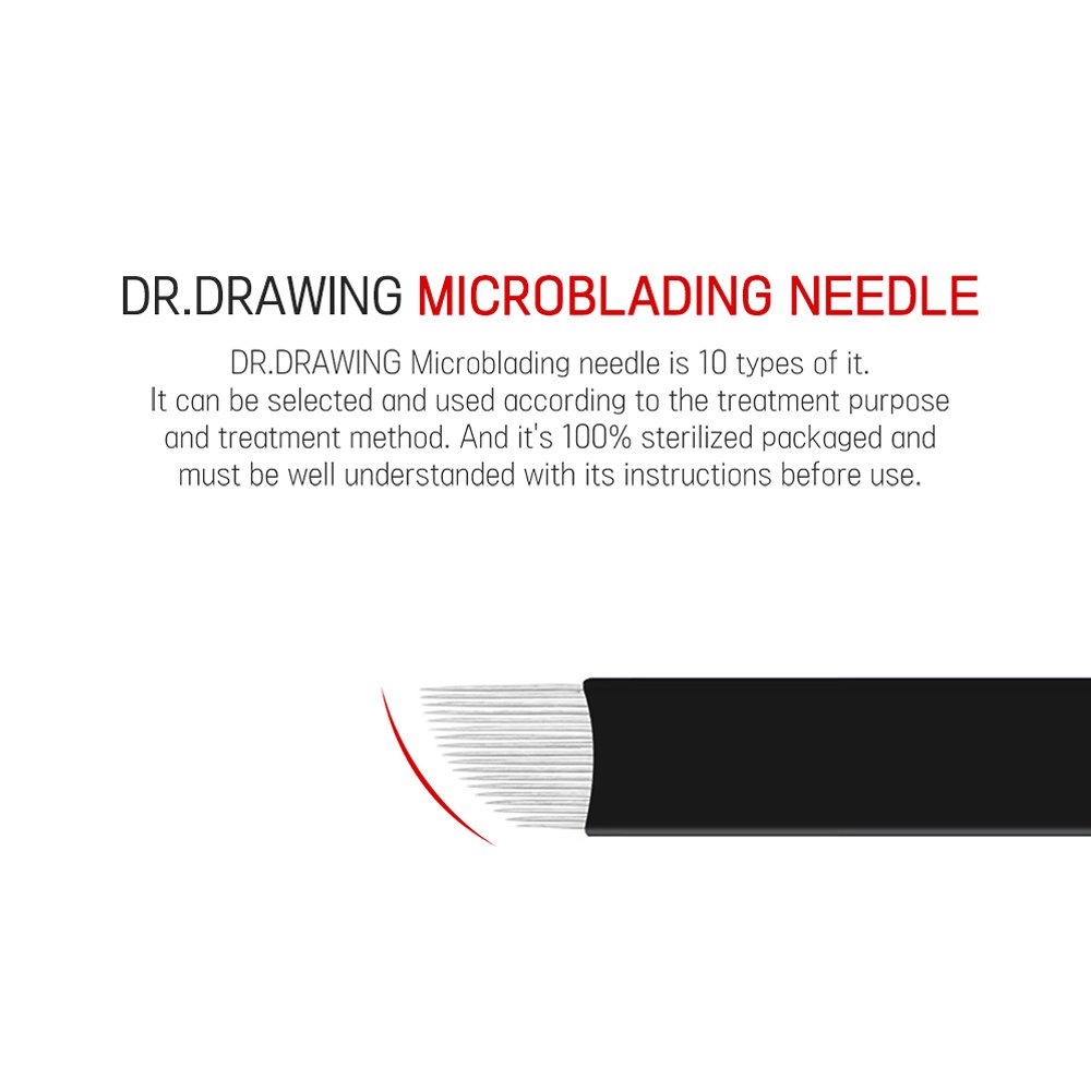 private label DR.DRAWING 1720 Microblading Needle TATOO Needle Blade Sterilized Permanent