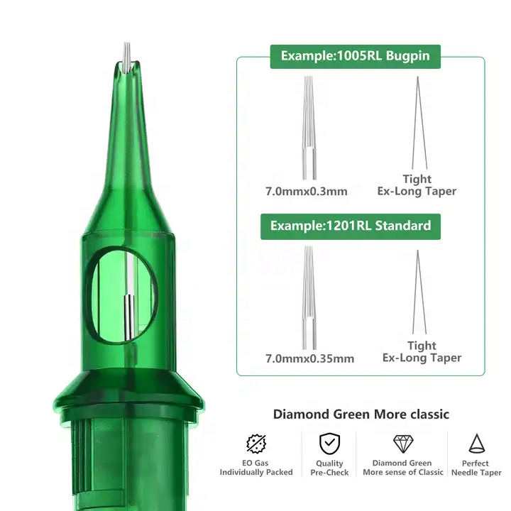 TUHU Tattoo Machine Cartridge Needles Membrane Tattoo Needle Cartridge Disposable Sterilized Tattoo Needle Cartridge