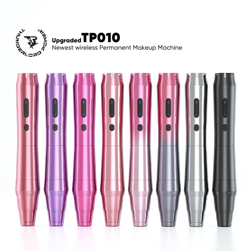 Newest Colorful Thunderlord TP010 SPMU Machine Digital Permanent Makeup Machine Wireless Tattoo Pen