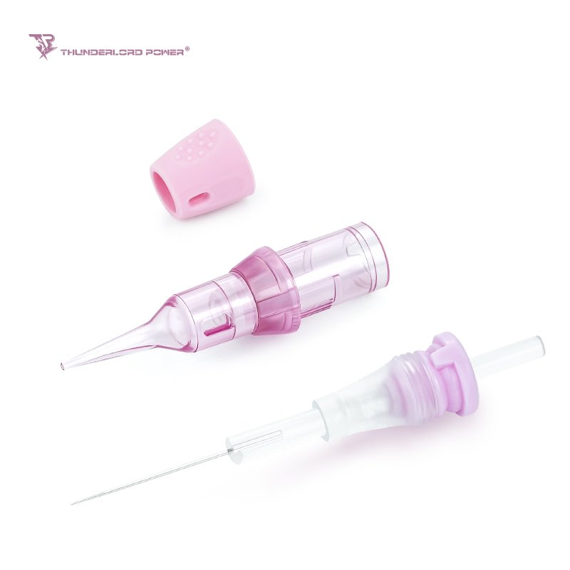 Newest Pink Permanent Makeup Needle 20pcs/box Universal Needle Nano Stroke 1RL Microblading Tattoo Cartridge Needles