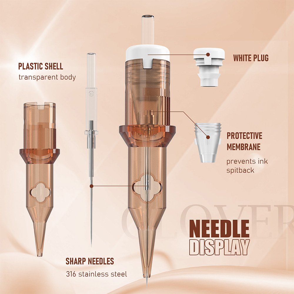 Wholesale POPU Clover RL nano Stroke Scalp Micropigmentation PMU Cartridges Custom Tattoo Permanent Makeup Cartridge Needle