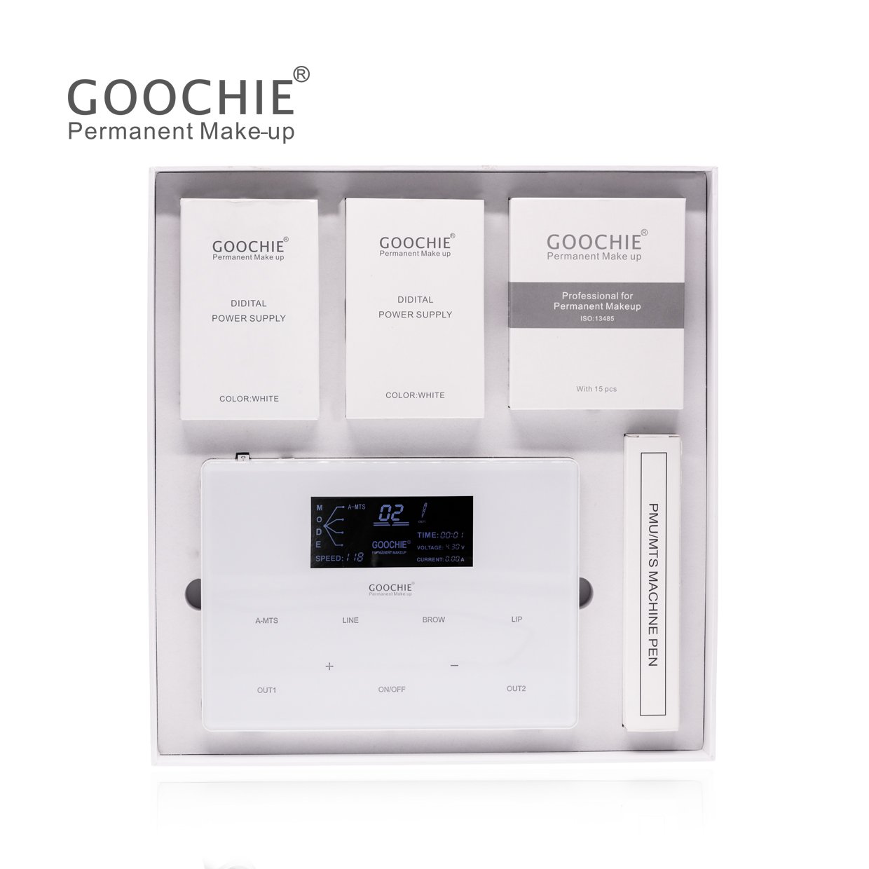Goochie M8 No Vibration pmu hair stroke microblading eyebrow tattoo machine