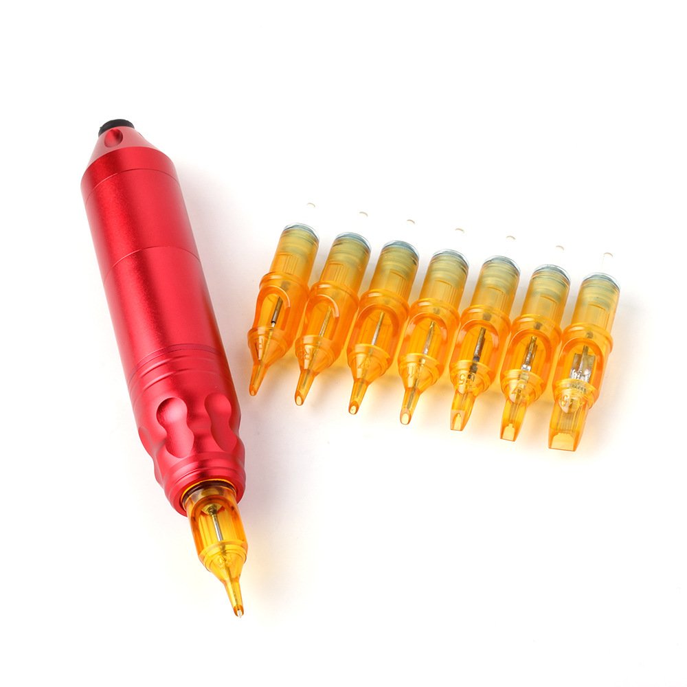 Hadiyah 20Pcs/box Yellow Dragonfly Tattoo Cartridge Needle RL RM RS M1 For Tattoo Machine Pen Permanent Makeup Eyebrow Beauty