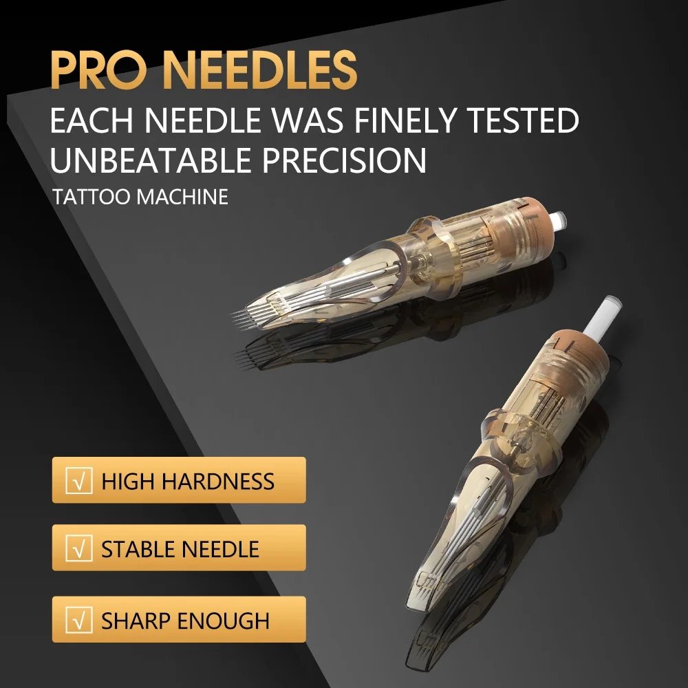 Ambition 10pcs/Box 12#0.35mm 5RM 7RM 9RM 11RM 13RM RM M1 Curved Magnum Premium Closed Incision Cartridges Needles