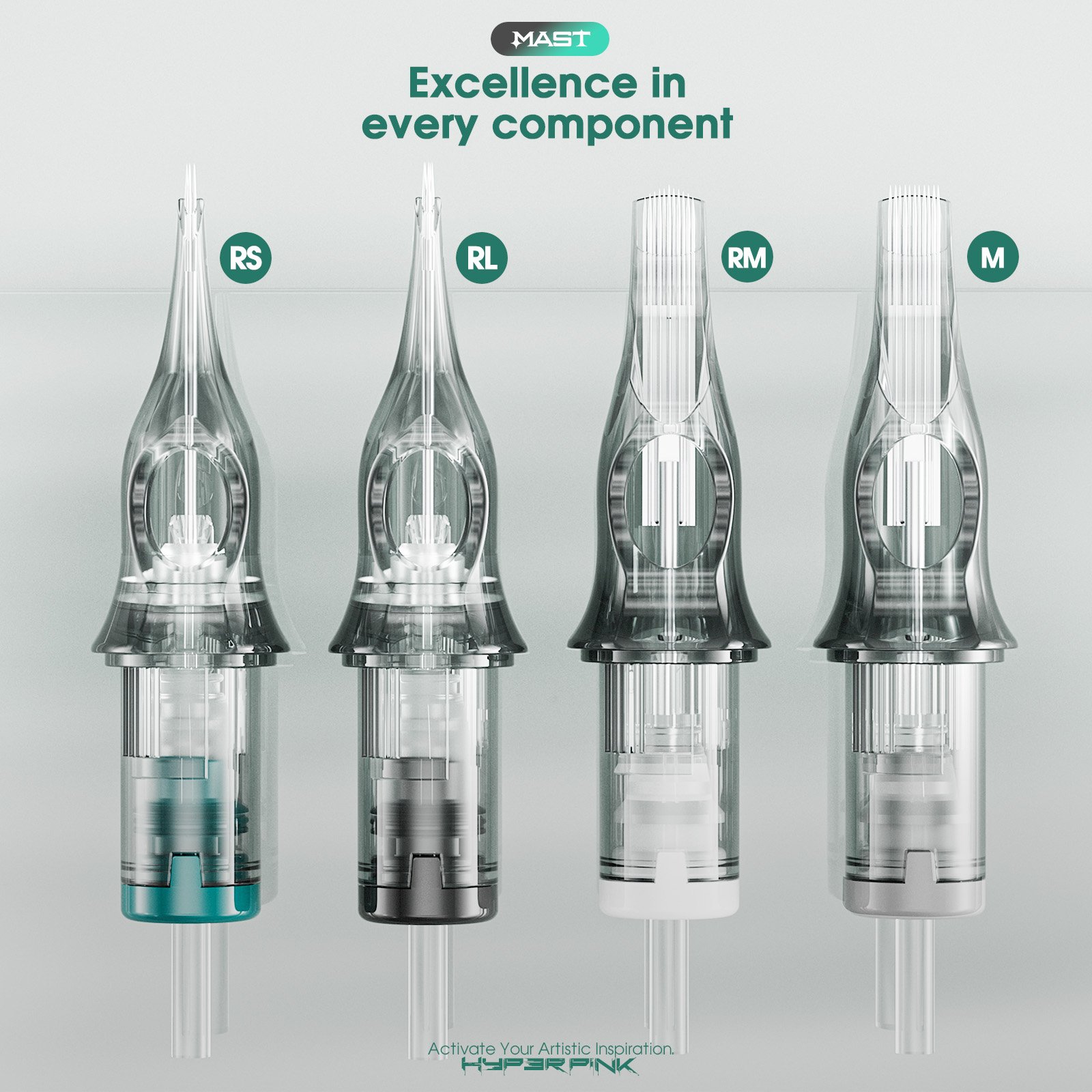 MAST Hyberink New Upgrade Professional tattoo cartridge needle Various models can be customized 20units/box RL
