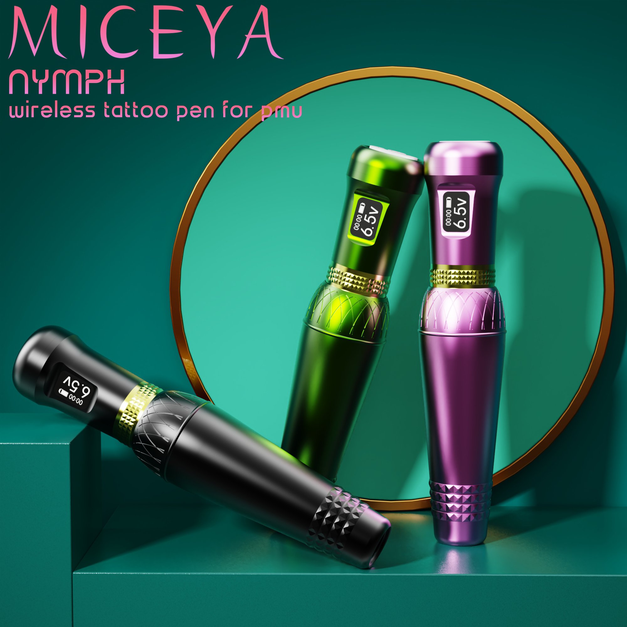 Permanent Makeup Wireless Pmu Tattoo Machine Pen For Pmu & Smp Eyebrow Eyeliner Lips With Cartridge Needles