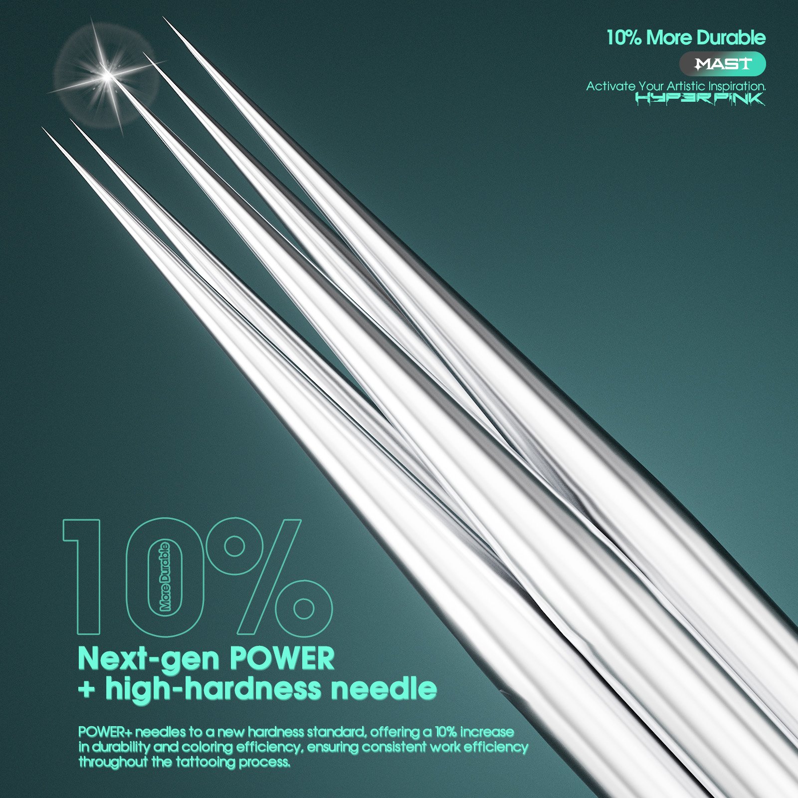 Professional High Quality Wholesale Tattoo Cartridge Needles 0.18mm Diameter 1RL Mast Hyperink