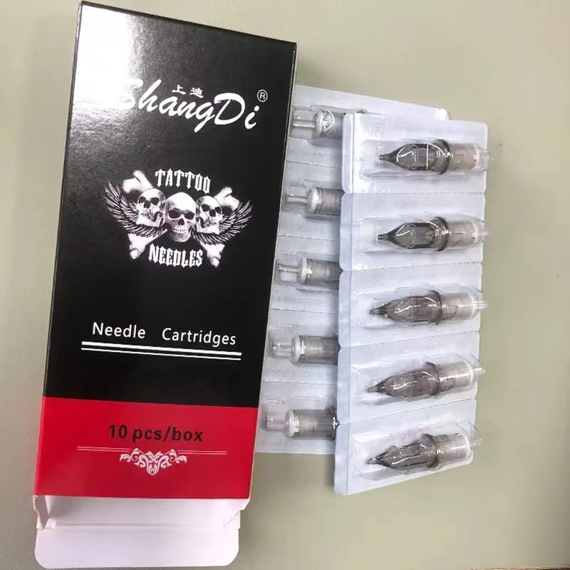 New Wholesale Manufacturer Professional 10PCS/ lot Disposable Tattoo Cartridge Needle for Tattoo Gun Permanent Make Up Cartridge