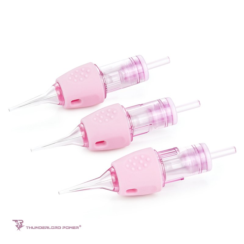 Biomaser Top Sales Tattoo Needles Pink Ink Backflow Universal Cartridge Needles For All Permanent Makeup Tattoo Machine Body Art