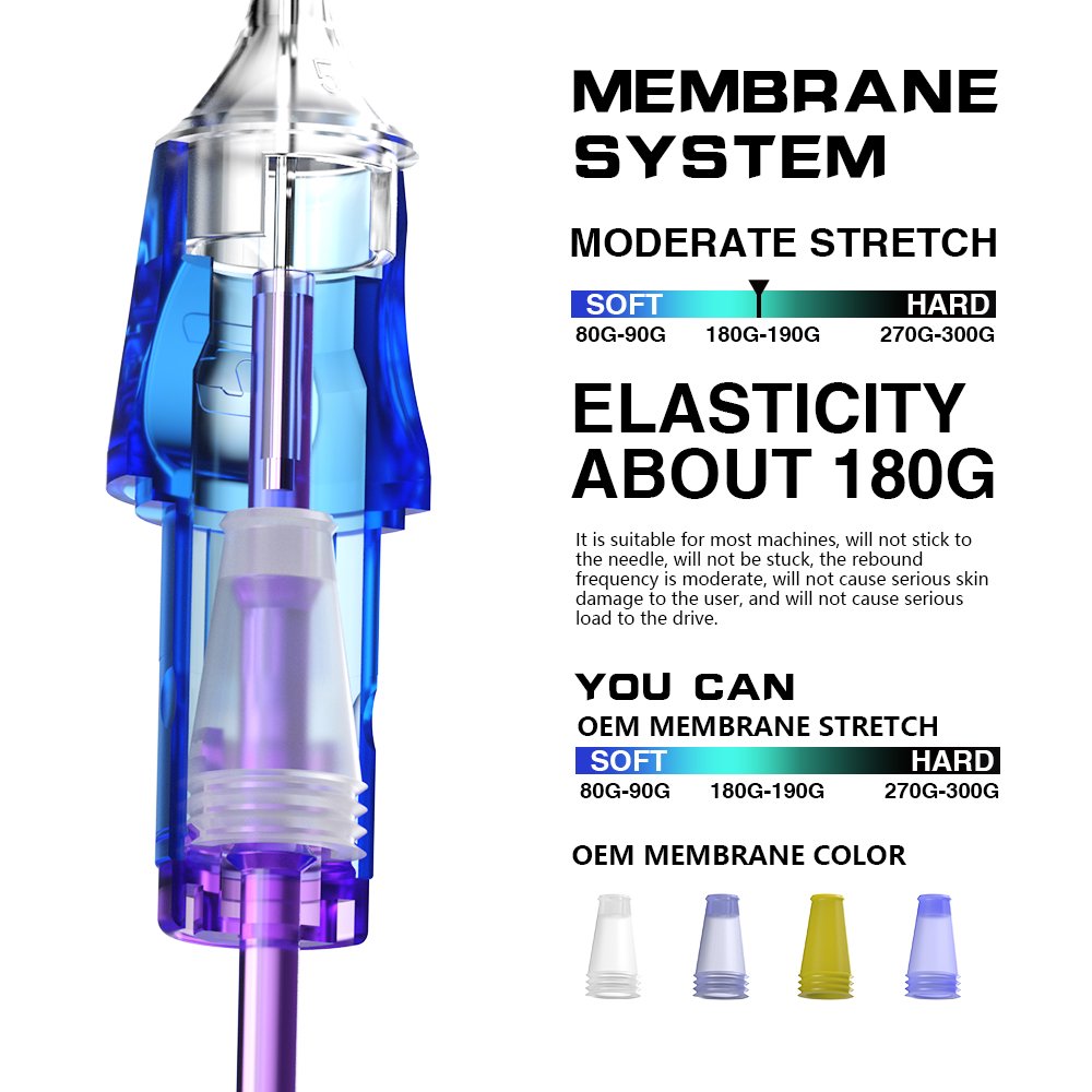 New style Premium CNC tattoo Cartridge Needle Purple Permanent Makeup Tattoo Needle for Scalp
