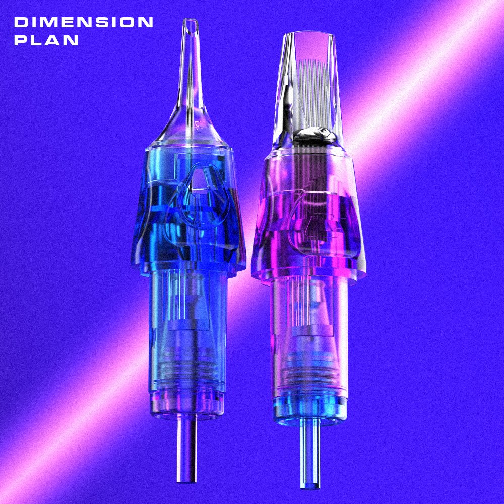 New style Premium CNC tattoo Cartridge Needle Purple Permanent Makeup Tattoo Needle for Scalp