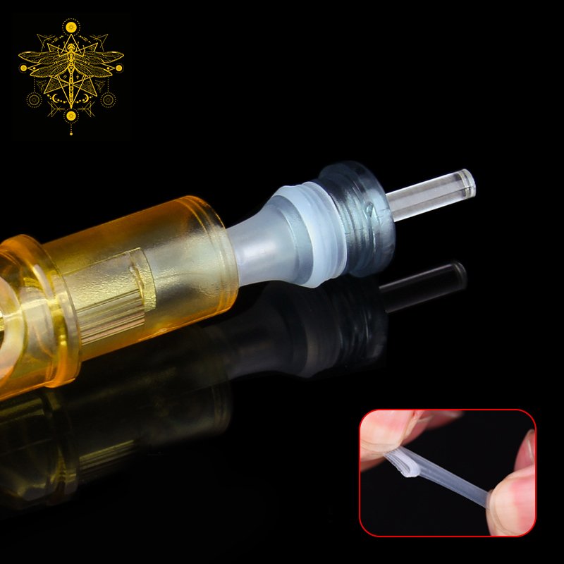 20pcs Disposable Tattoo Cartridge Needles 0.35mm Soft Rebound Membrane Permanent Makeup Body Art Tattoo Needle Cartridge