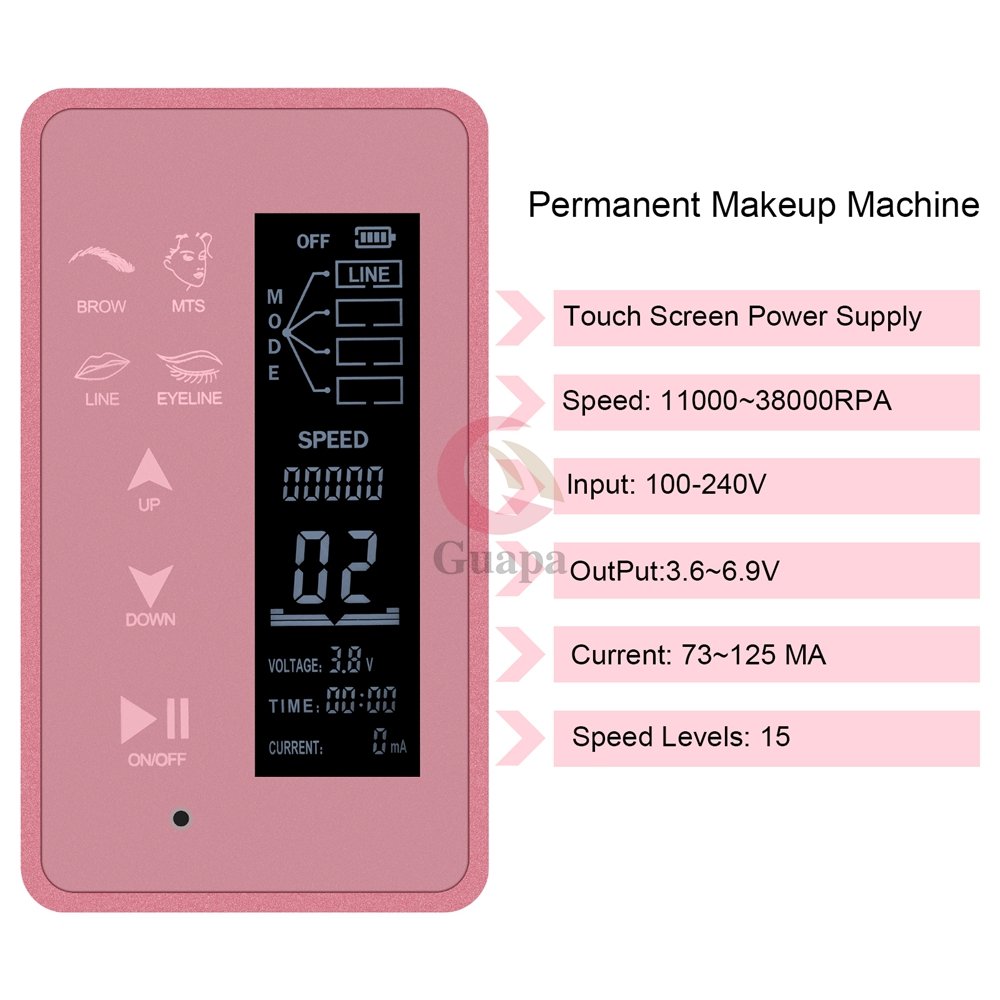 Wholesale Private Label Semi Permanent Makeup Machine Touch Screen Digital Eyebrow Tattoo Machine for Brow, Eyeliner, Lip