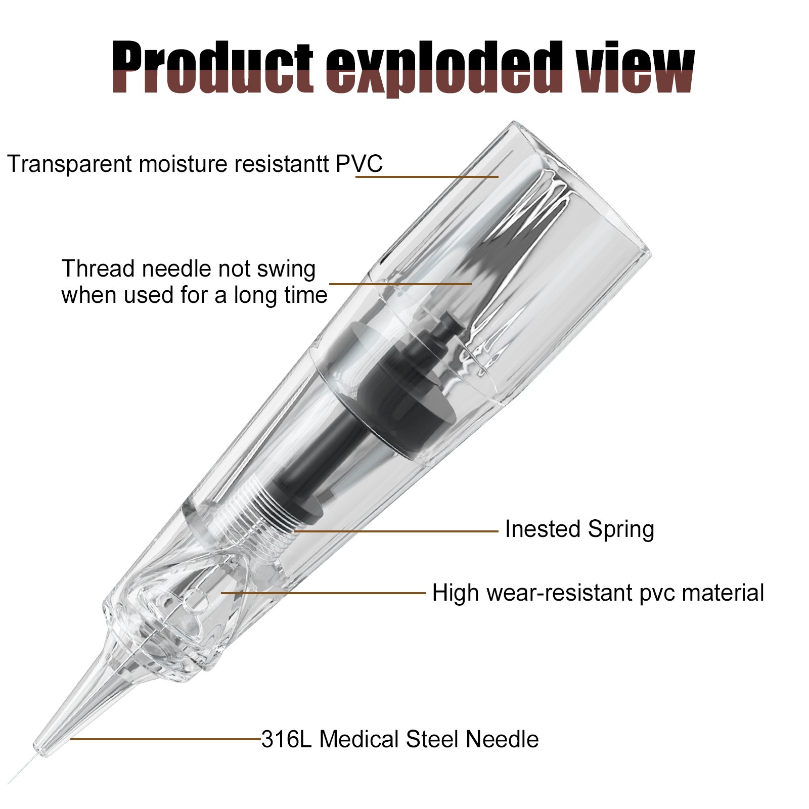 High Quality Microblading Cartridge Needles Disposable Permanent Makeup Machine Tattoo Needle