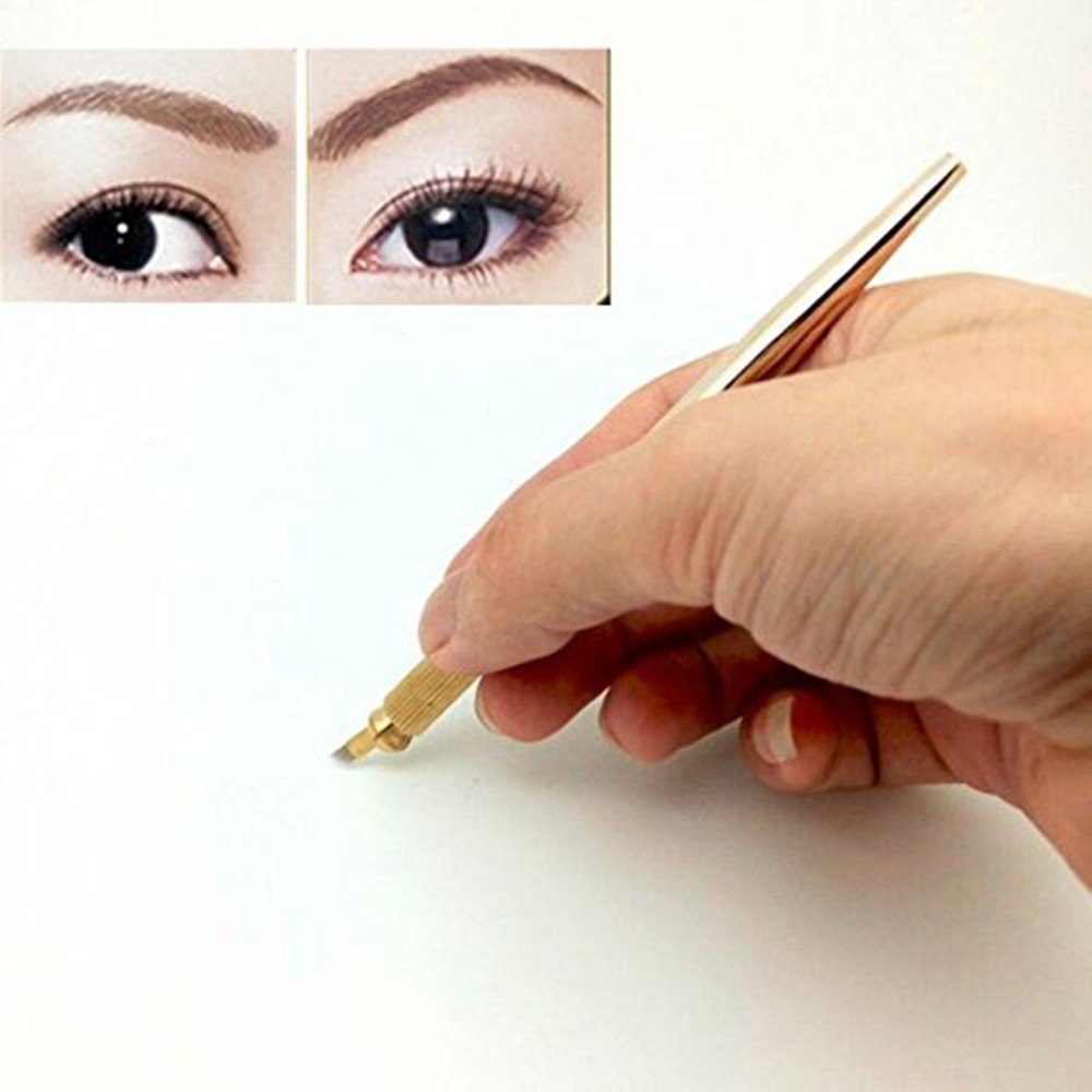Microblading Pens Disposable Aluminum Handles For Permanent Makeup Eyebrow Tattoo Professional