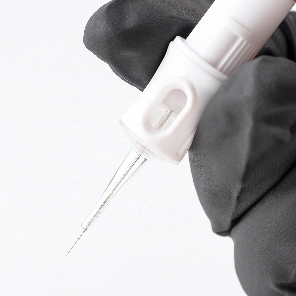 TUHU Tattoo OEM ODM Premium 1RL 0.25mm 0.3mm 20PCS Permanent Makeup Custom pmu Tattoo Needles Cartridges