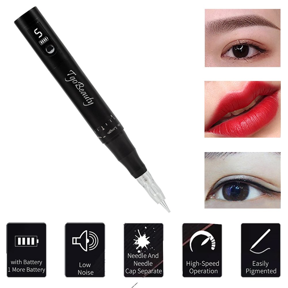 Wholesale Rotary Wireless Eyebrow Tattoo Machine Cordless Permanent Makeup Machine for Ombre Powder Brows Lip Microblading