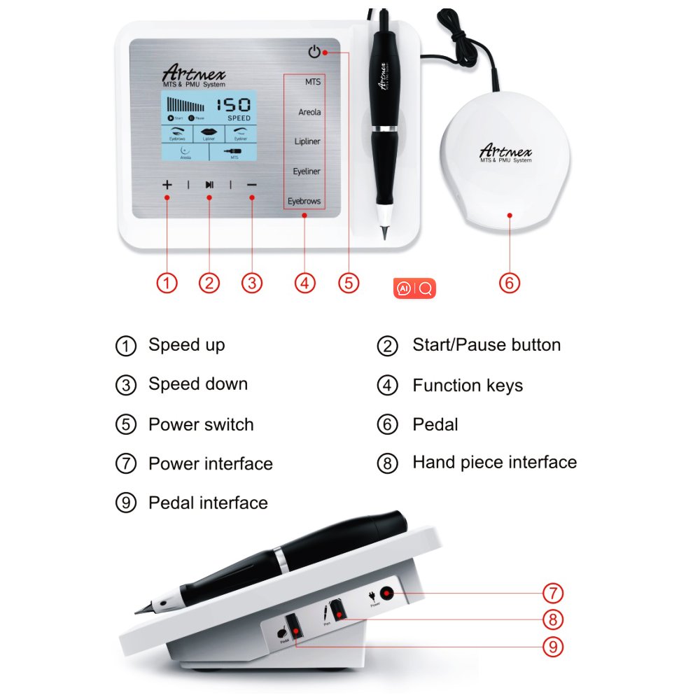 Artmex V9 Permanent Makeup Machine Micro Pigmentation Permanent Makeup Eyebrow Artmex V9
