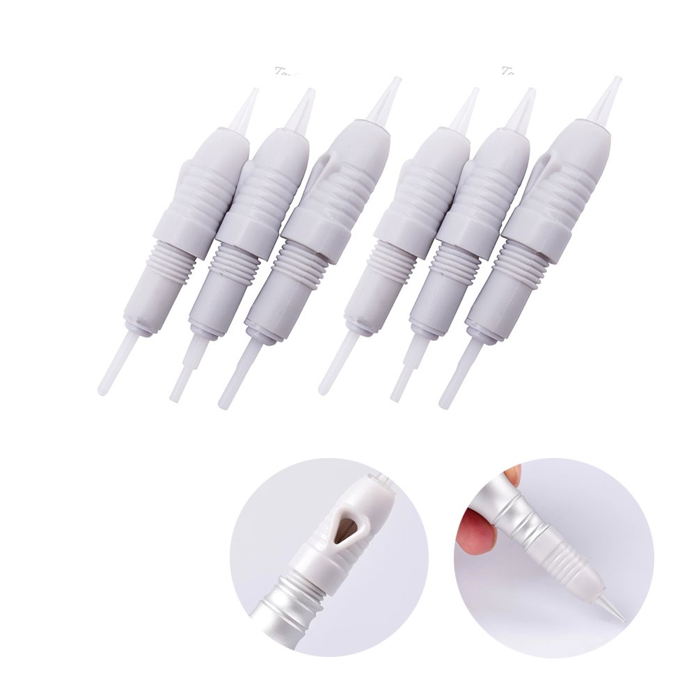 Factory Price Charmant Permanent Makeup Needle Cartridges 8mm Screw Disposable Tattoo Needles for Eyebrow Eyeliner Lip