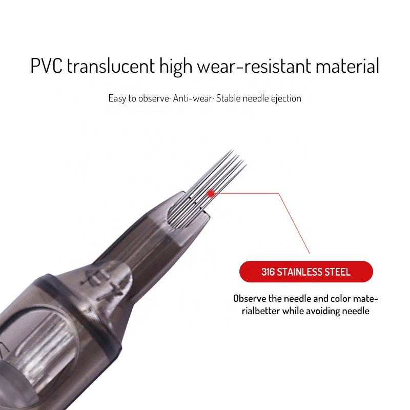 Oem Eyebrow Lip Body Microblading Tattoo Needle Cartridge Wholesale Disposable Safety Tattoo Machine Screw Cartridge Needles