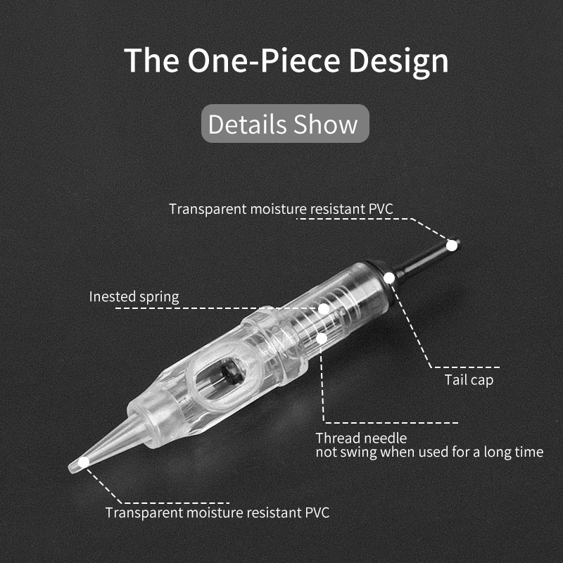 20pcs Sterilized Disposable Eyebrow Tattoo Needle 600D-G Permanent Makeup Cartridge Needles for Permanent Makeup Pen