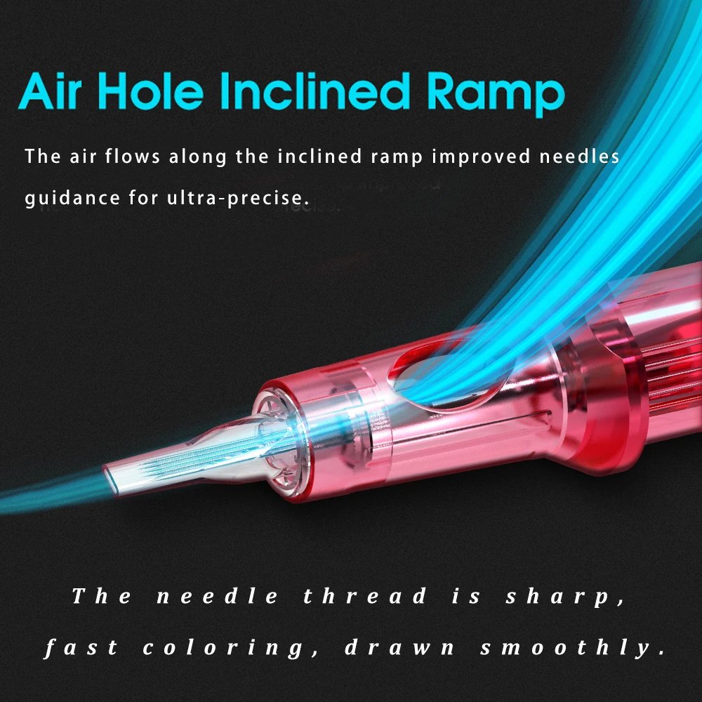 Ambition Pink RL/F 20pcs 0.18mm 0.25mm 0.3mm 0.35mm Round Liner Mix 1RL 3RL 5RL 5F 7F SMP P M U Tattoo Cartridge Needle