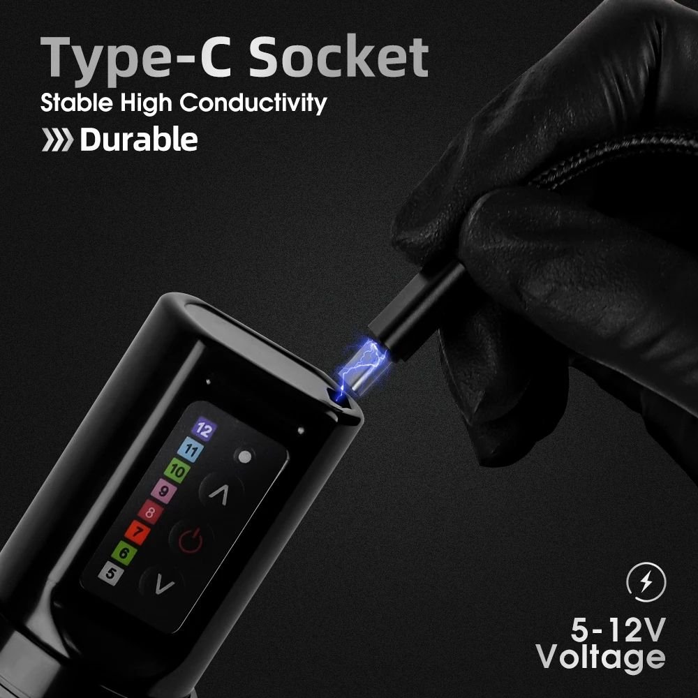 Ambition Moteng 4mm Stroke Professional Powerful Motor Wireless Tattoo Pen Machine for Artists Body Art
