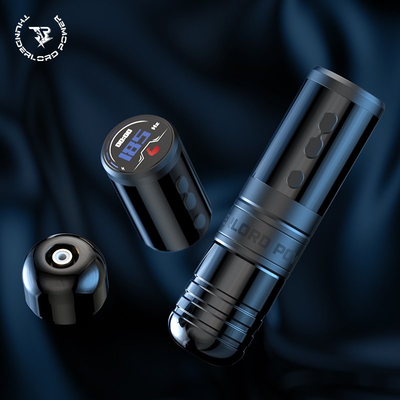 Brushless Motor LED Display Batteries Tattoo Gun Wireless Tattoo Pen Machine THUNDERLORD POWER PEN