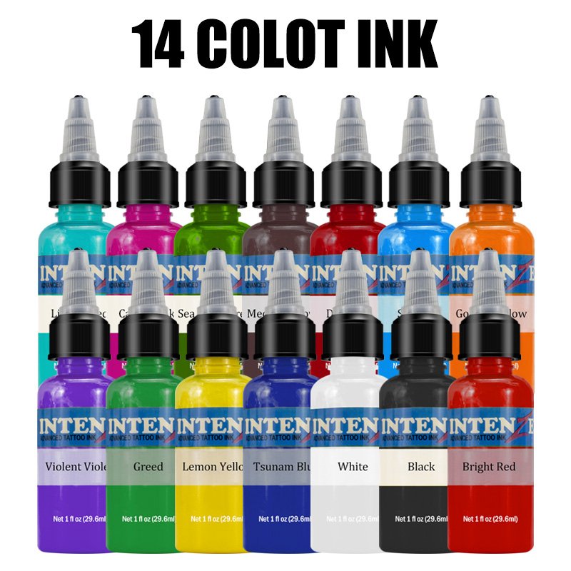 High Quality Permanent Micro Pigment Tattoo Body Art Inks Color Wheel Professional Tattoo Color