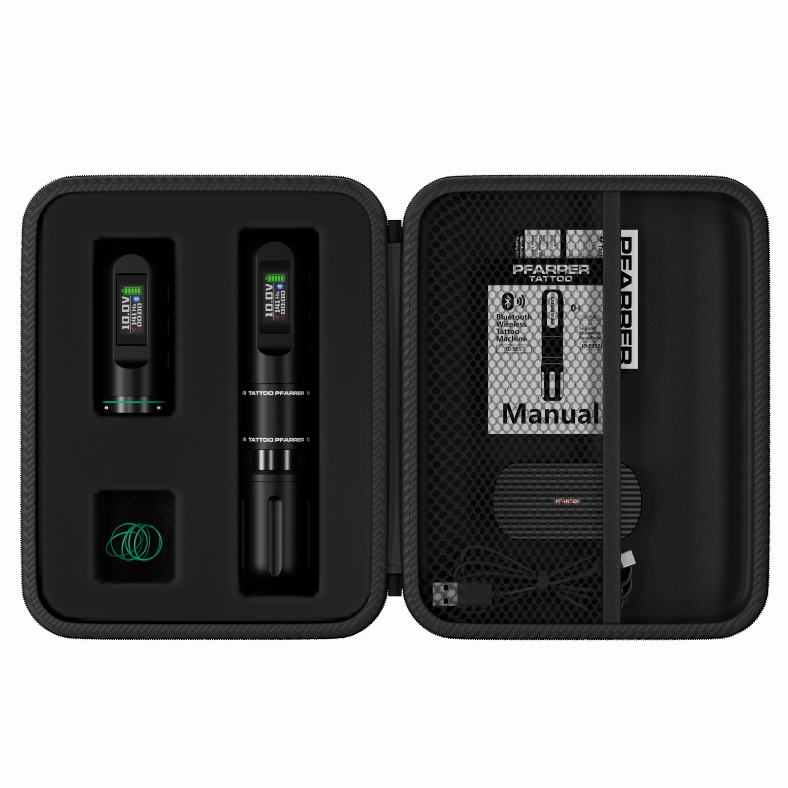 2024 PFARRER New Wholesale Wireless 2 Batteries Rotary Wireless Tattoo Pen machine