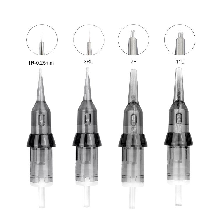 20pcs Tattoo Cartridge Needles Round Liner with Membrane Professional Disposable Tattoo Needle Cartridge for Rotary Machine
