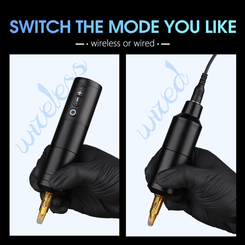 Ambition Ninja Digital Pentype Electric Tattoo Gun Coreless Motor Professional Rotary Wireless Tattoo Pen Machine for Body Art