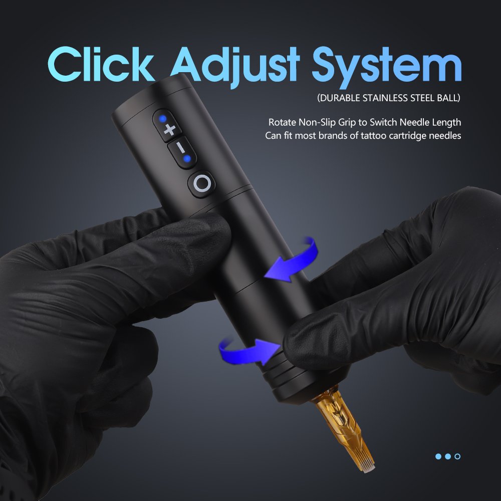 Ambition Ninja Digital Pentype Electric Tattoo Gun Coreless Motor Professional Rotary Wireless Tattoo Pen Machine for Body Art
