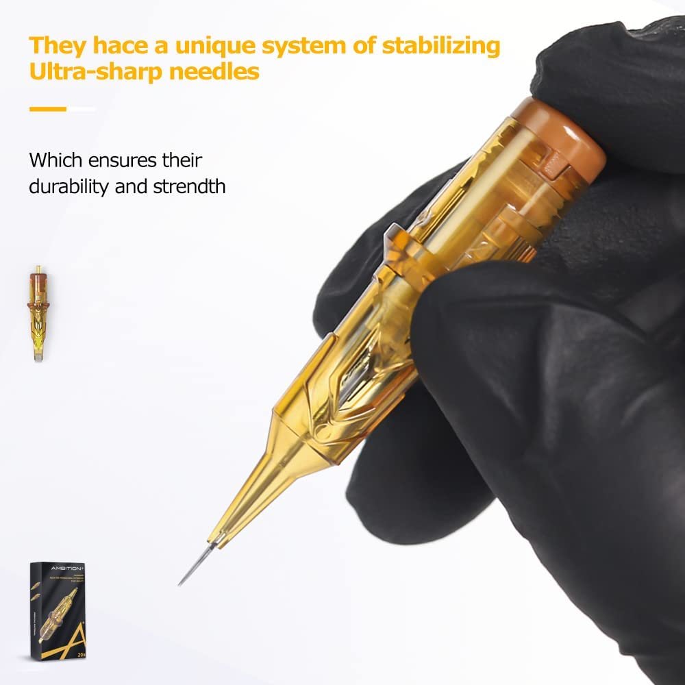 Ambition Soldier Tattoo Machine Kit Complete Rotary Wireless Tattoo Pen Gun Kit with 20pcs Cartridge Needles and Ink for Artists