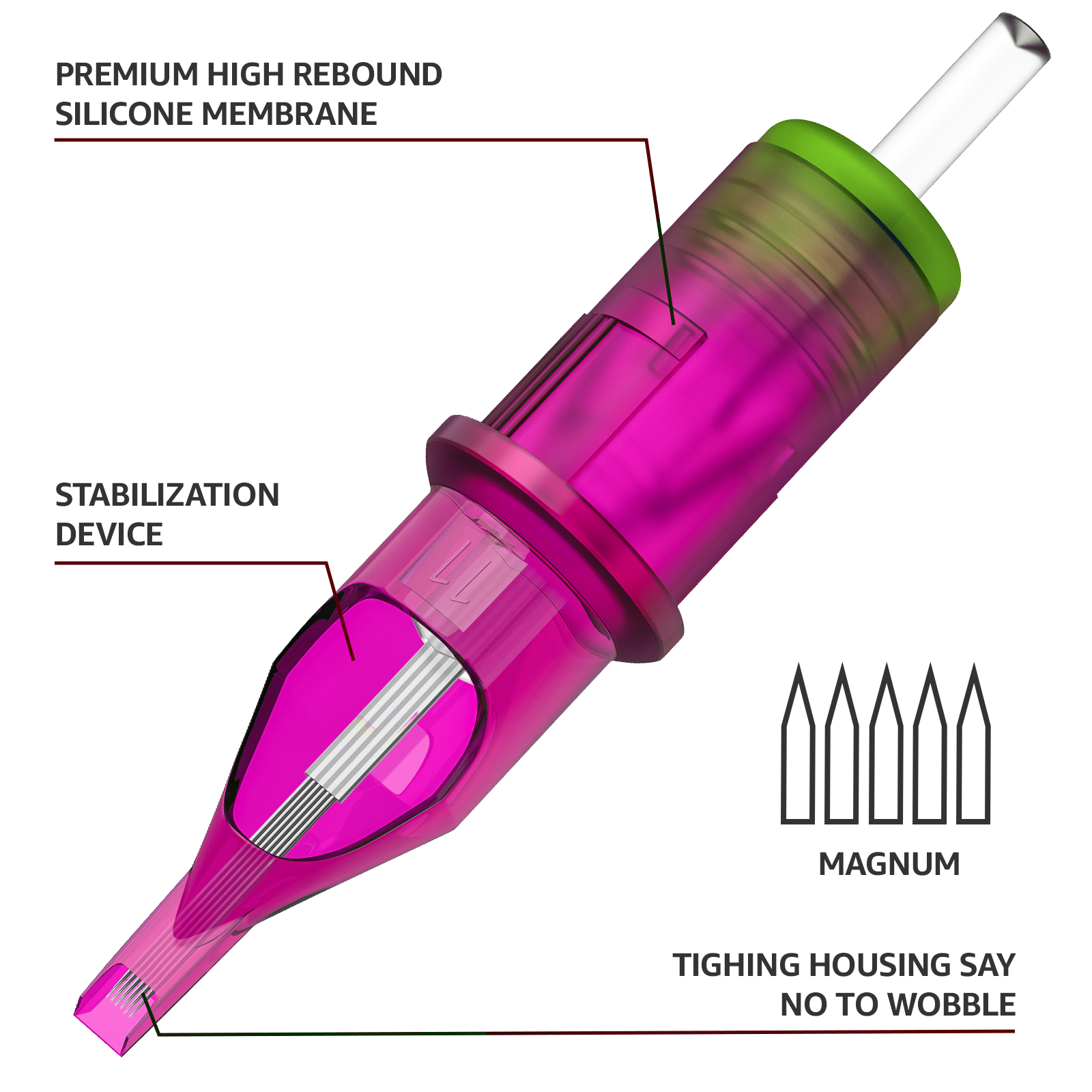 TUHU Tattoo Supply 3RL Super Tight Needle Cartridge Tattoo Cartridges Permanent Makeup Tattoo Cartridges Needle